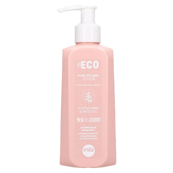 MILA BE ECO PURE VOLUME GILIAI VALANTI IR APIMTIES SUTEIKIANTI PLAUKŲ KAUKĖ 900 ml