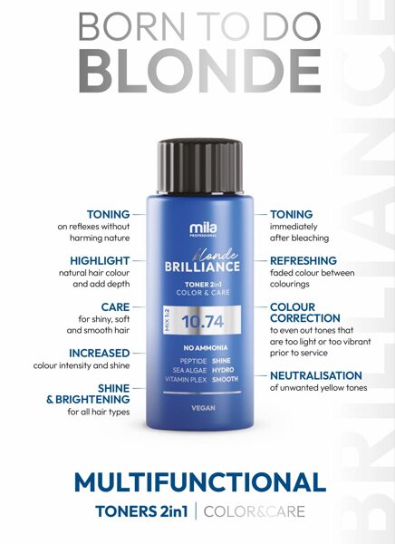 MILA BRILLIANCE TONUOJAMIEJI PLAUKŲ DAŽAI 60ml
