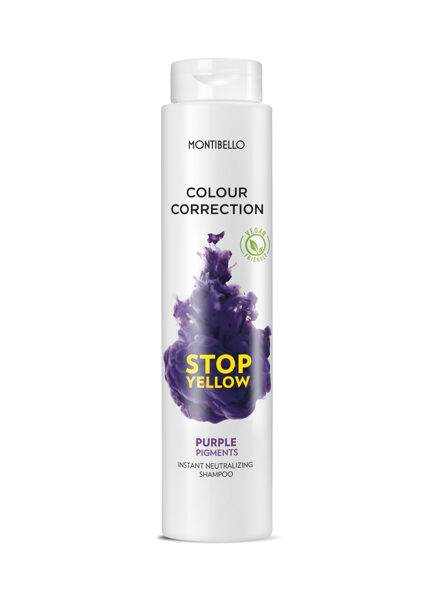 MONTIBELLO COLOUR CORRECTION STOP YELLOW PROFESIONALUS ŠAMPŪNAS 300 ml, 1000 ml